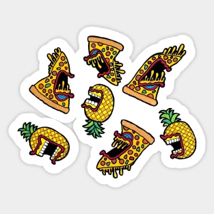 Pizza Vs Pineapple Sticker